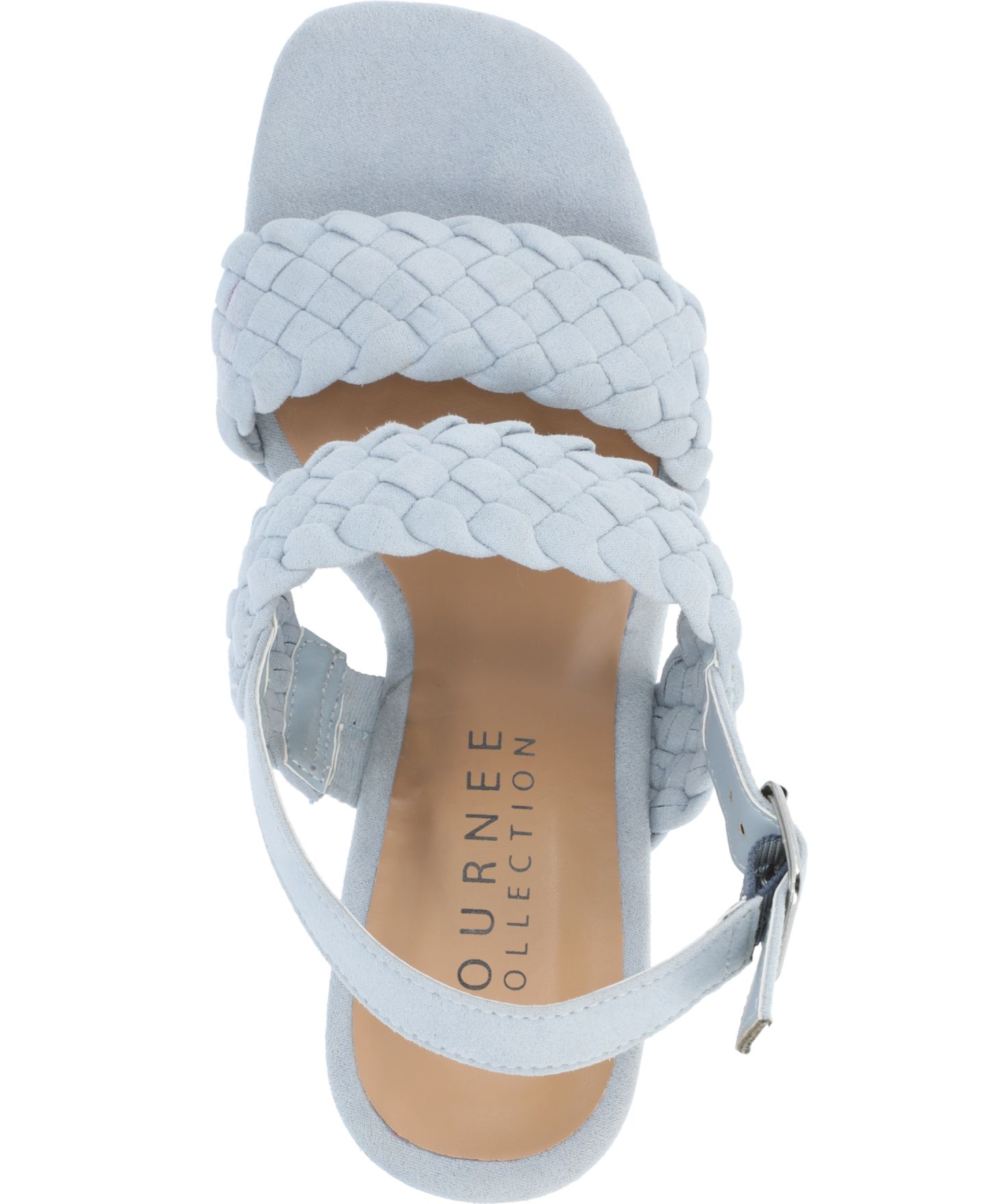 Женские сандалии Journee Collection Ayvee Platform Wedge, цвет: Синий — фото 4