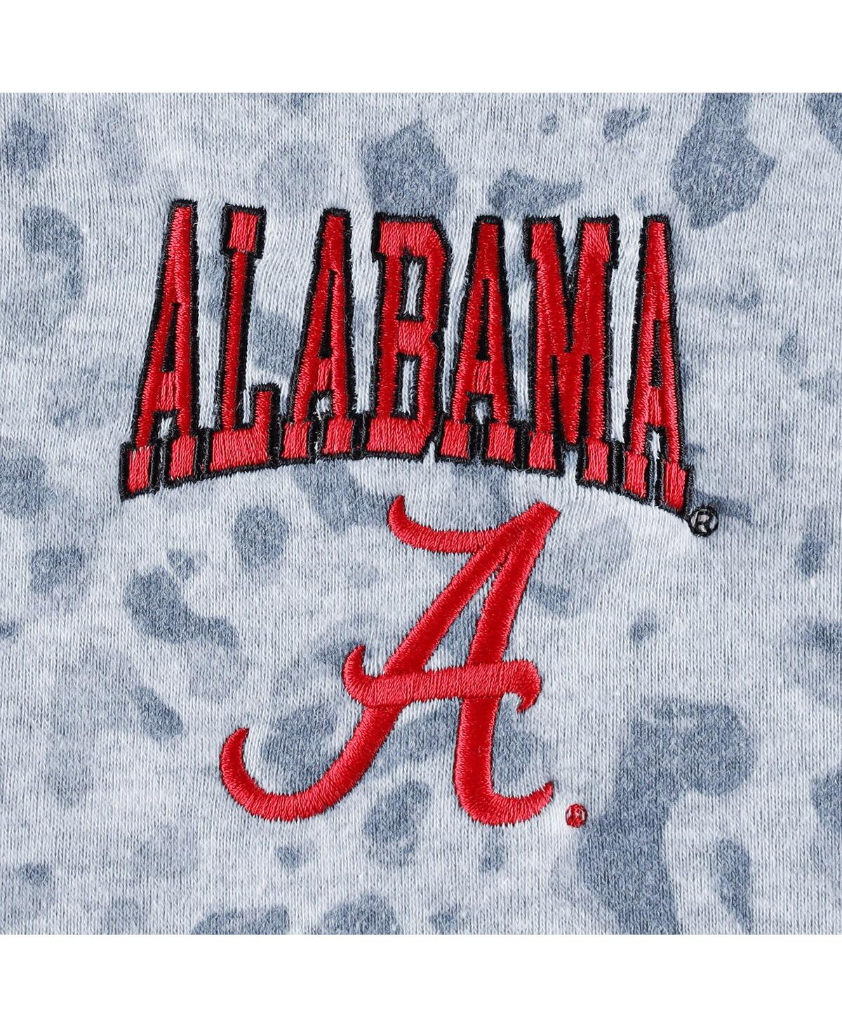 Gameday Couture Heather Gray Alabama Crimson Tide Leopard Quarter-zip Sweatshirt In Heather Gray