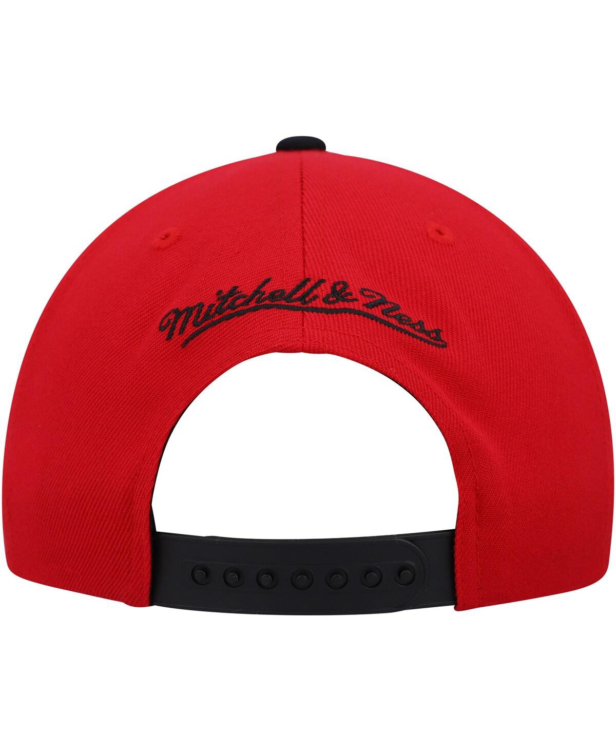 Mitchell & Ness Men's  White, Red Chicago Bulls Day One Snapback Hat In White,red