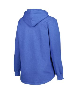 Women's Heather Royal St. Louis Blues Plus Size Fleece Pullover Hoodie