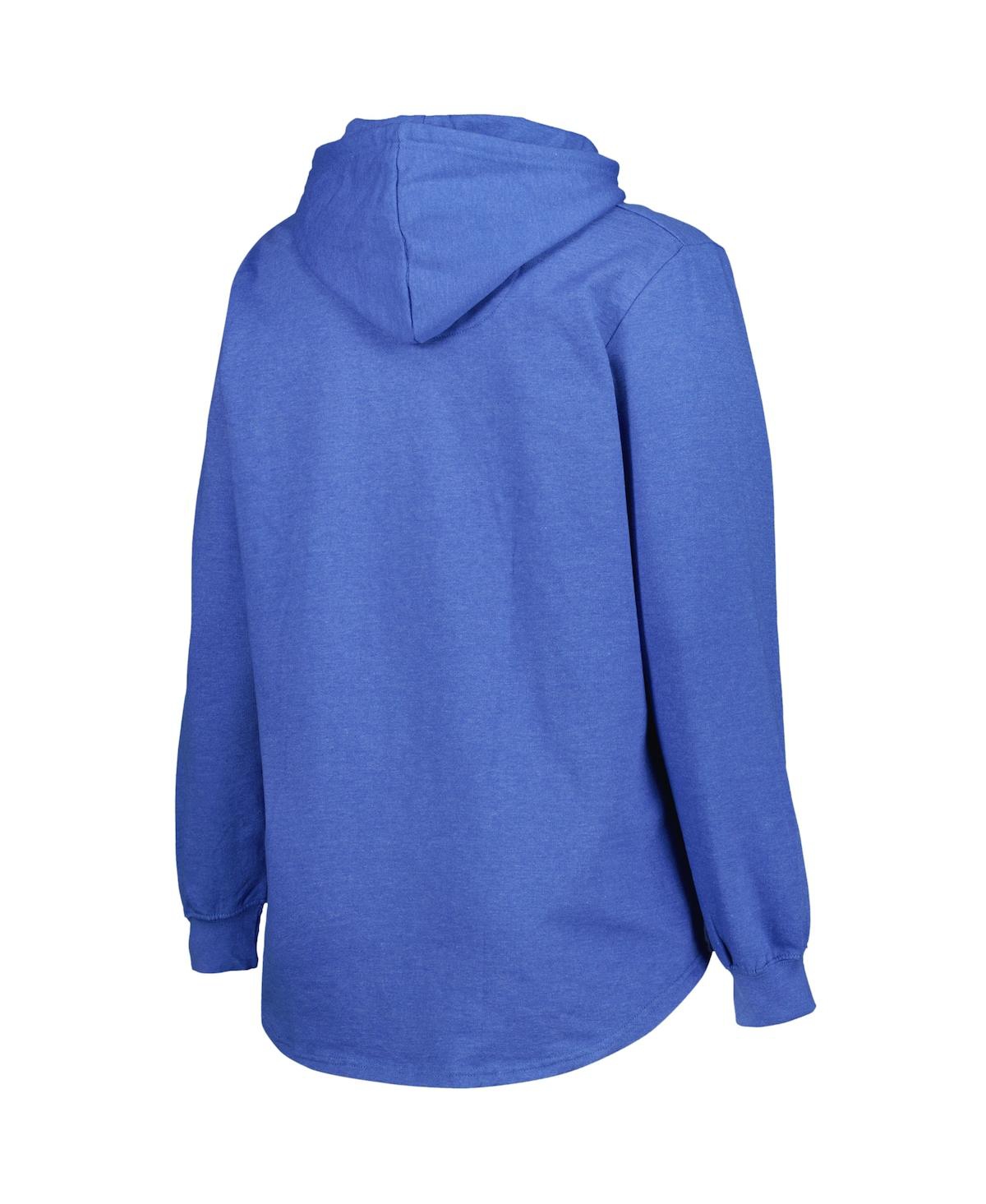 Shop Profile Women's Heather Royal St. Louis Blues Plus Size Fleece Pullover Hoodie