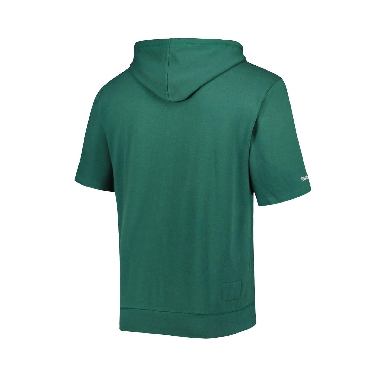 Men's Green Green Bay Packers Washed Short Sleeve Pullover Hoodie