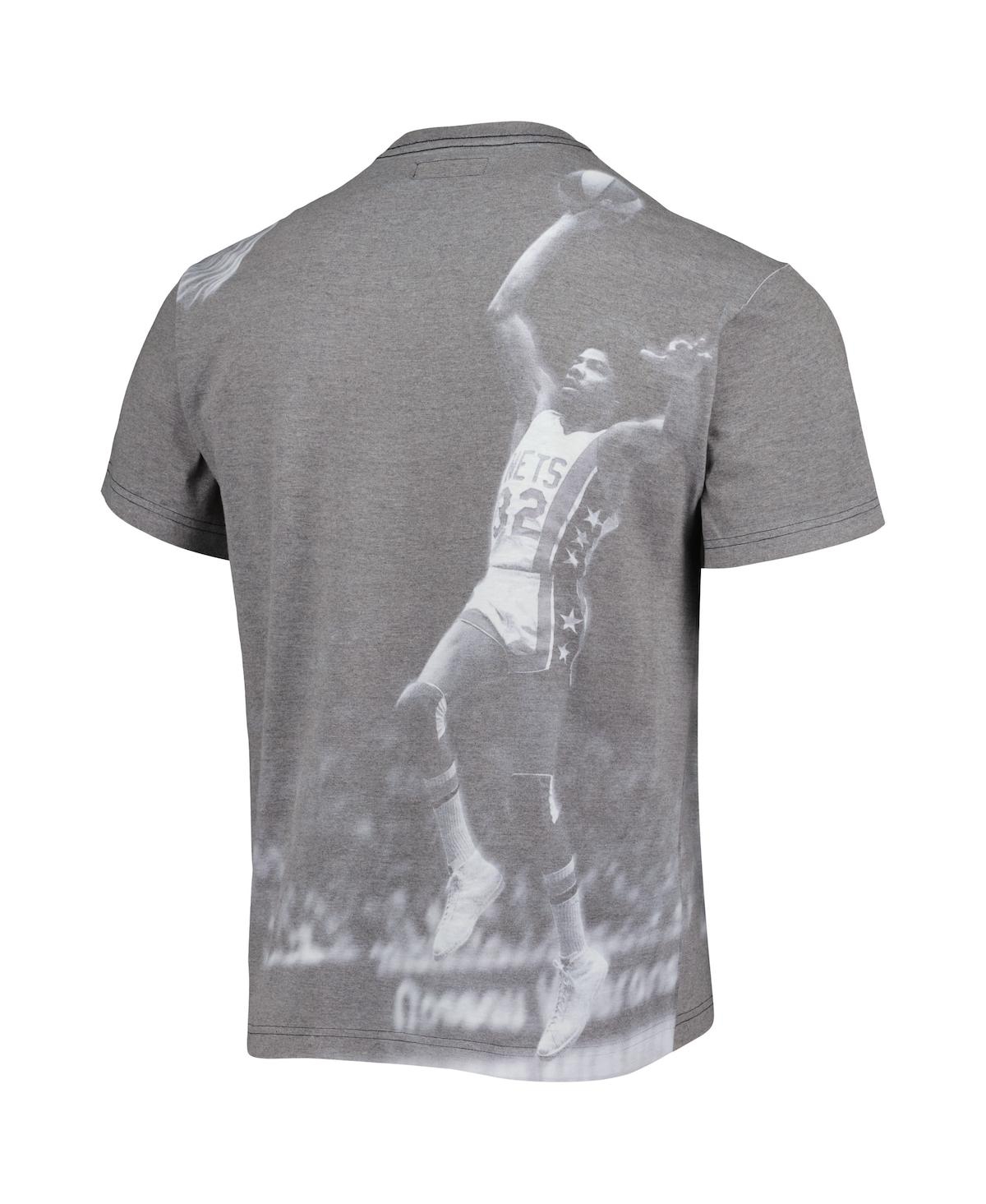 Mitchell & Ness Men's  Julius Erving Heather Gray New York Nets Above The Rim T-shirt In Heather Gray