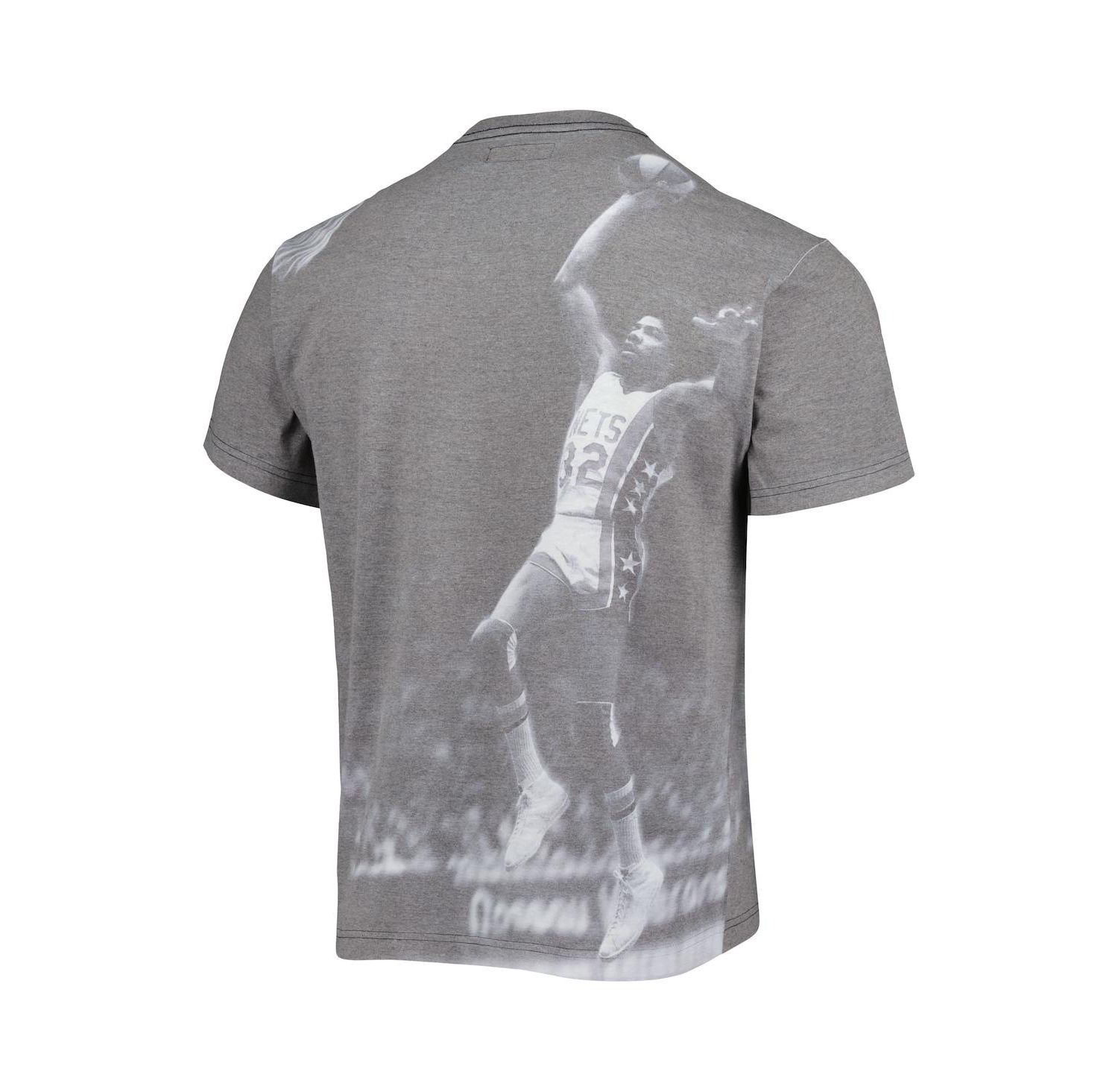 Men's Julius Erving Heather Gray New York Nets Above The Rim T-shirt