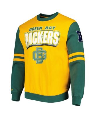 Men's Gold Green Bay Packers All Over 2.0 Pullover Sweatshirt