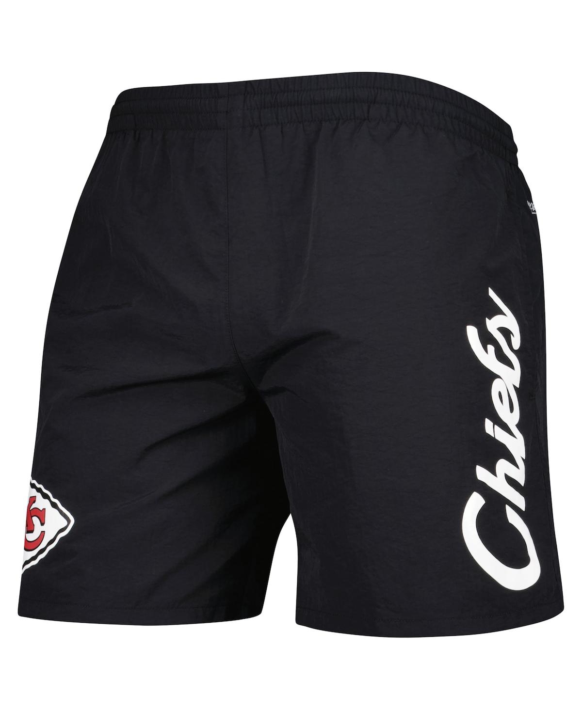 Shop Mitchell & Ness Men's  Black Kansas City Chiefs Team Essentials Nylon Shorts