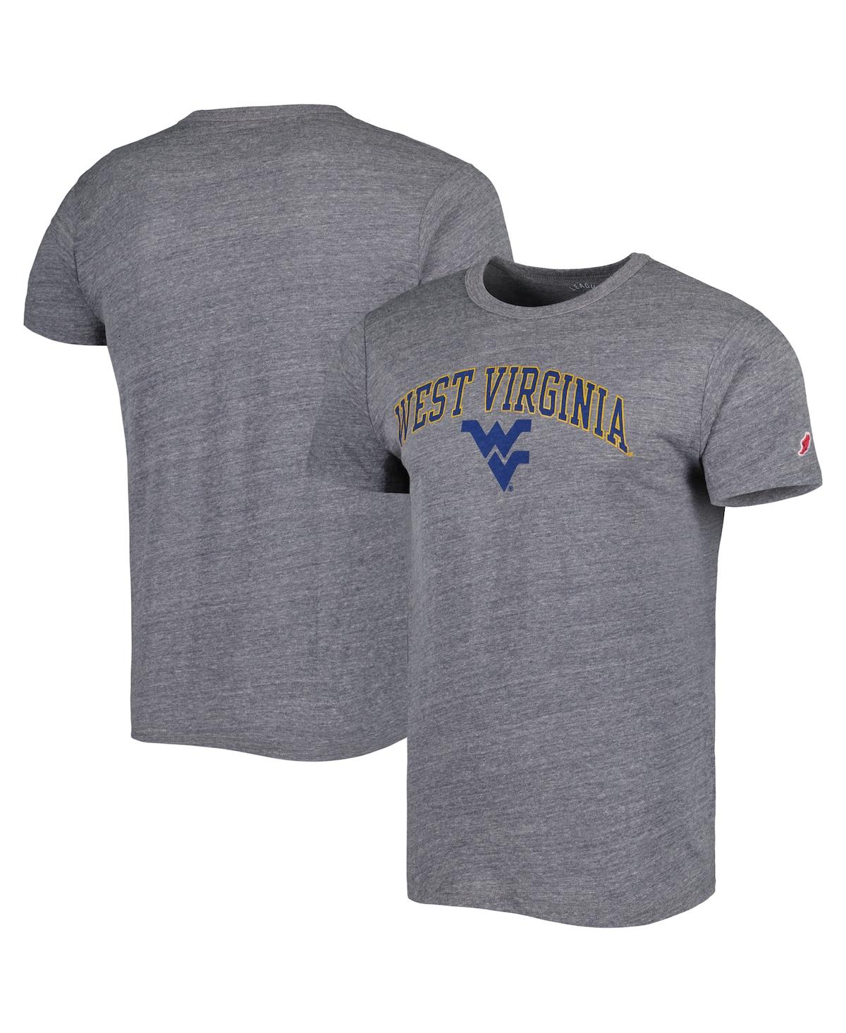 Men's League Collegiate Wear Heather Gray West Virginia Mountaineers 1965 Arch Victory Falls Tri-Blend T-shirt - Heather Gray