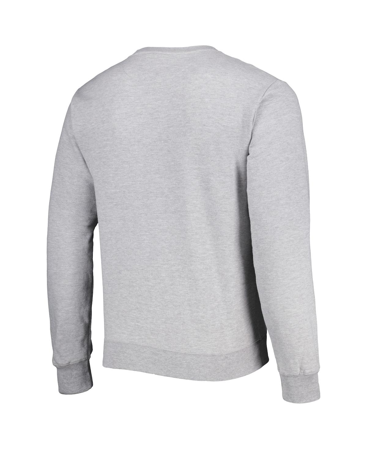LEAGUE COLLEGIATE WEAR MEN'S LEAGUE COLLEGIATE WEAR GRAY NEBRASKA HUSKERS 1965 ARCH ESSENTIAL PULLOVER SWEATSHIRT 
