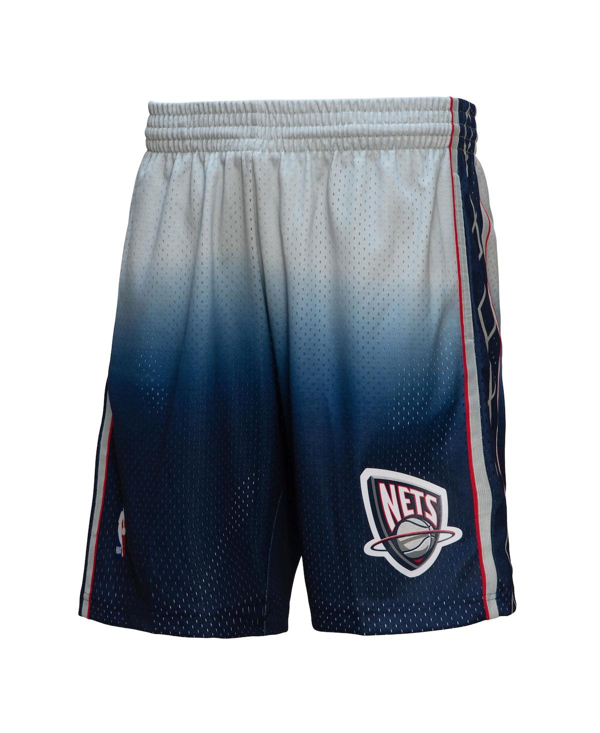 Mitchell & Ness Men's  Gray, Blue New Jersey Nets 2006/07 Hardwood Classics Fadeaway Reload 3.0 Swing In Gray,blue