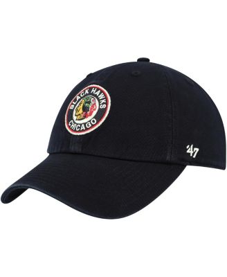 Men's Black Chicago Blackhawks Clean Up Adjustable Hat