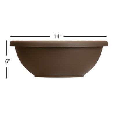 Akro Mills GAB14000E21 Garden Bowl, Chocolate, 14-Inch