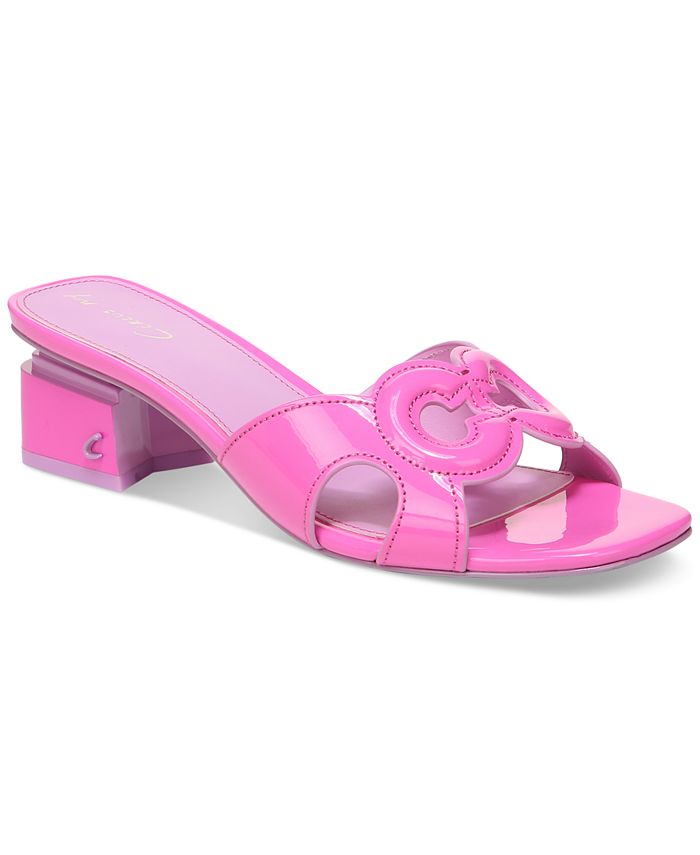 WOMENS Salvatore Ferragamo Pink Rubber Slides, Size 8