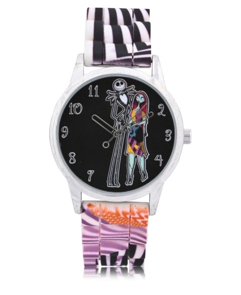 Детские часы Disney Nightmare Before Christmas с чёрным силиконовым ремешком 32мм