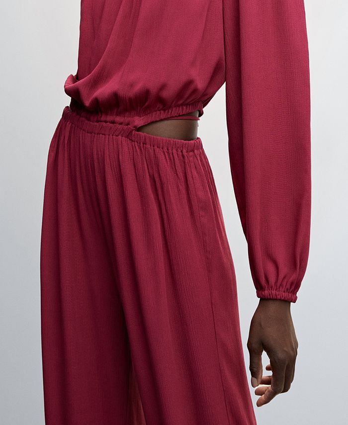 MANGO Women's CutOut Detail Jumpsuit Macy's