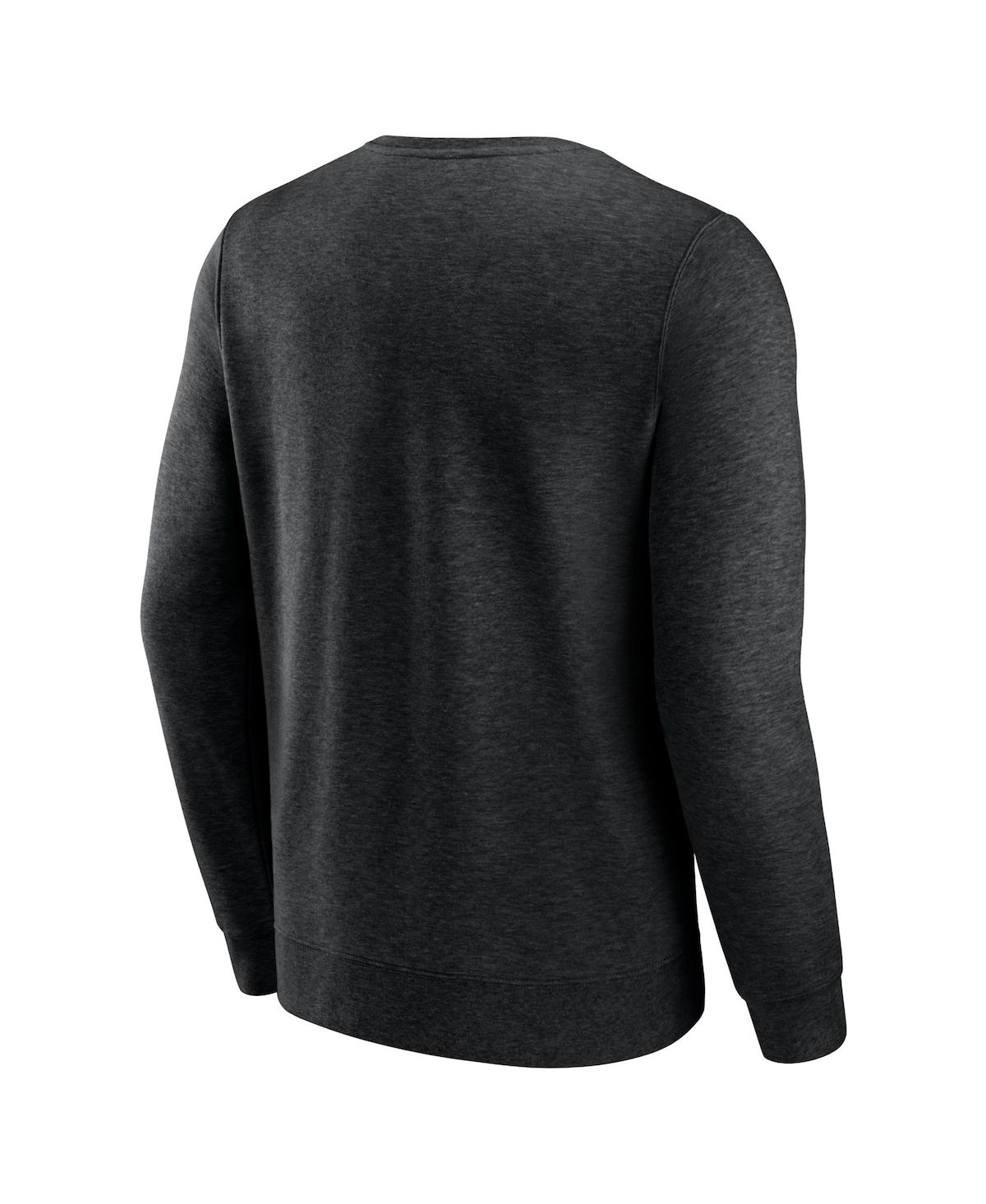 Shop Fanatics Men's  Heathered Black Chicago White Sox Classic Move Pullover Sweatshirt