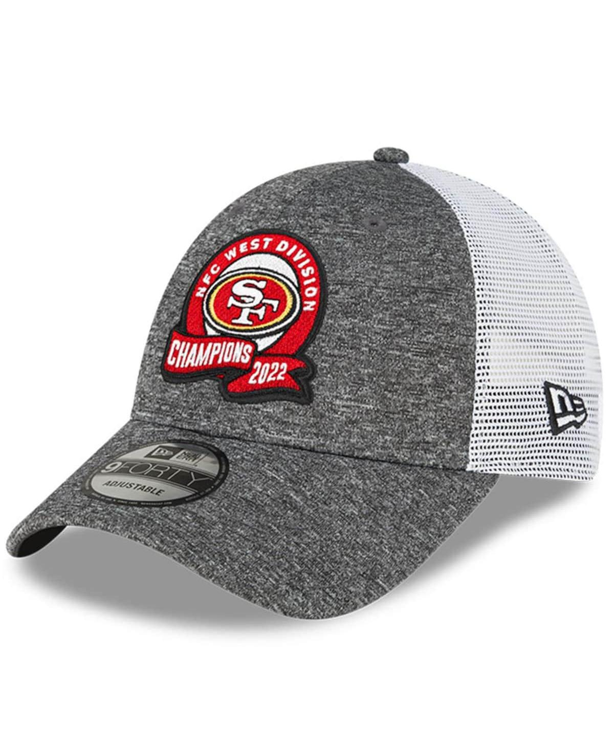 Men's New EraSan Francisco 49ers 2022 Nfc West Division Champions Locker Room 9FORTY Adjustable Hat - Heather Gray