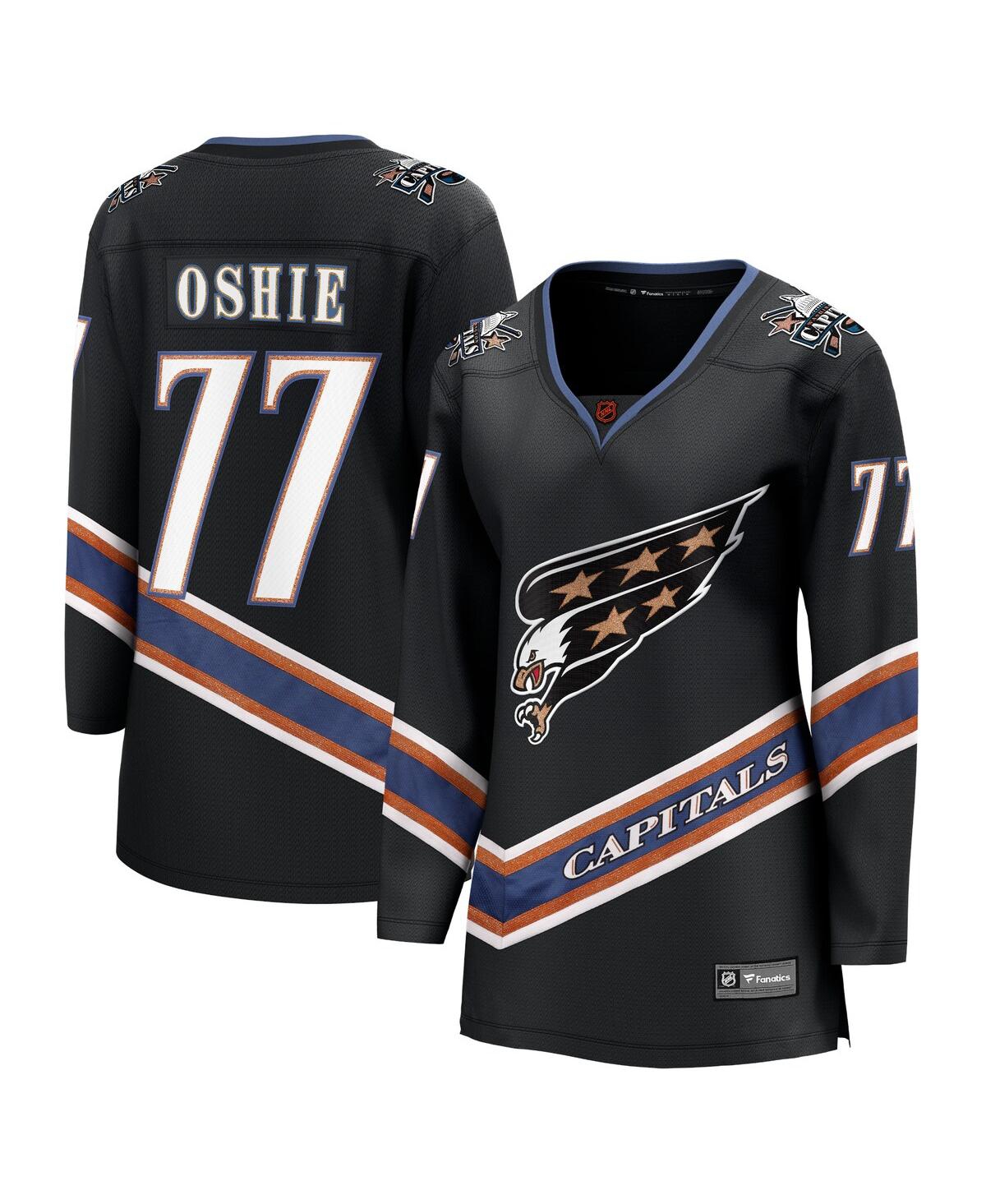 Women's Fanatics Tj OshieWashington Capitals Special Edition 2.0 Breakaway Player Jersey - Black