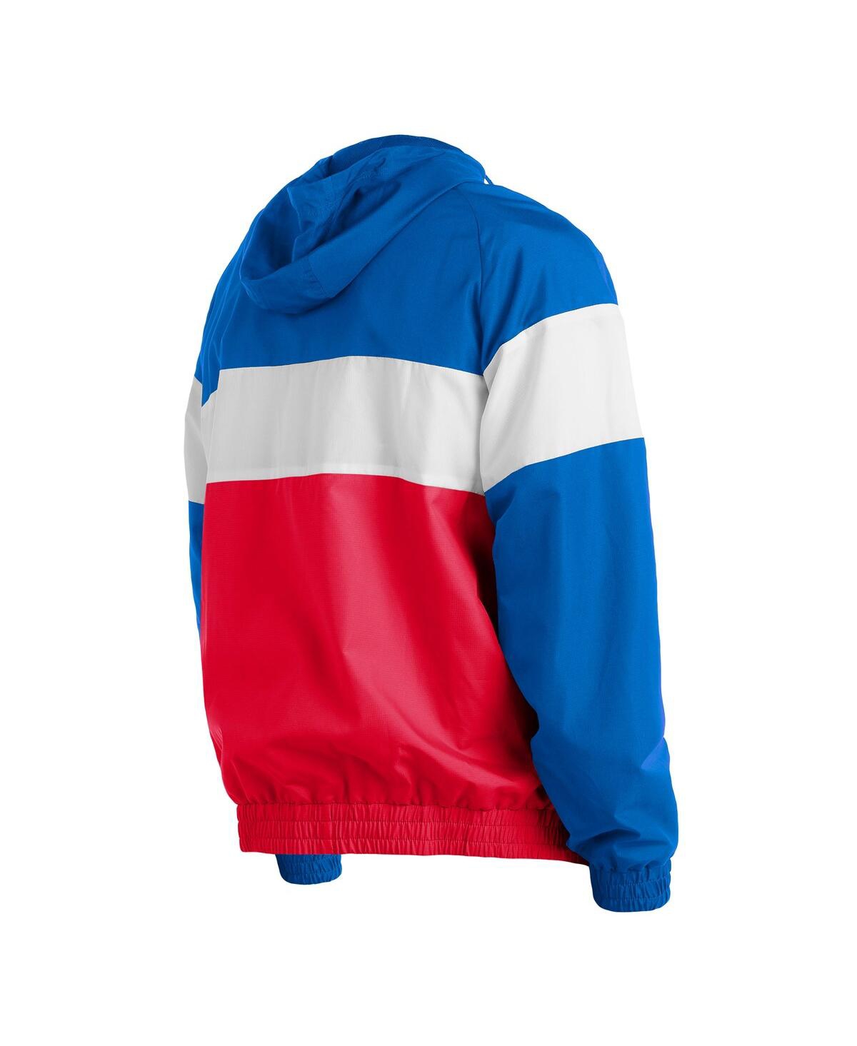 Men's New EraChicago Cubs Raglan Quarter-Zip Hoodie - Red