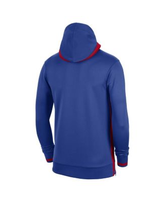 Men's Royal Philadelphia 76ers Authentic Showtime Performance Full-Zip Hoodie