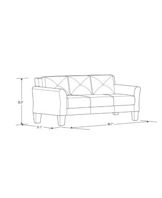Harvard Sofa with Rolled Arms