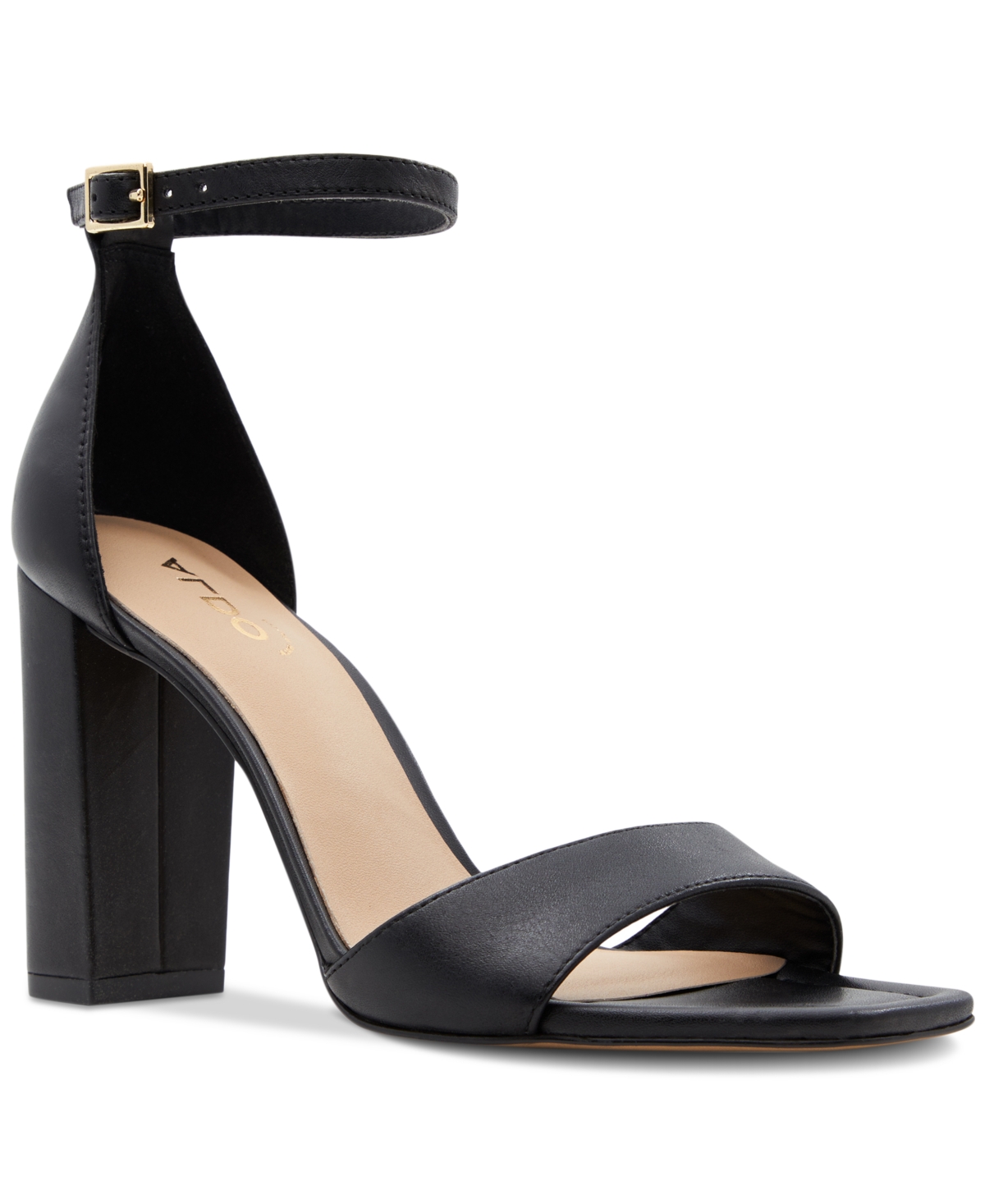 Aldo Women's Enaegyn Two-piece Block-heel Sandals In Black