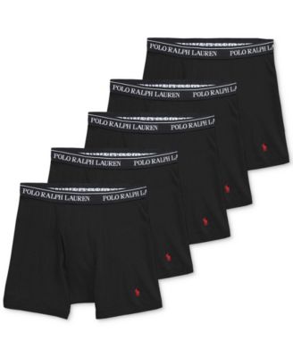 POLO RALPH LAUREN Mens Classic Fit Cotton Briefs, Trunks & Long Leg  Available, 3-pack Boxer