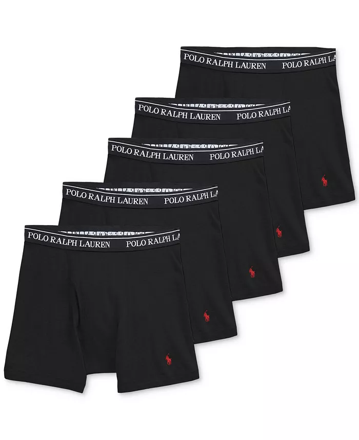 Men's 5-Pack Classic Cotton Boxer Briefs - thumbnail 6