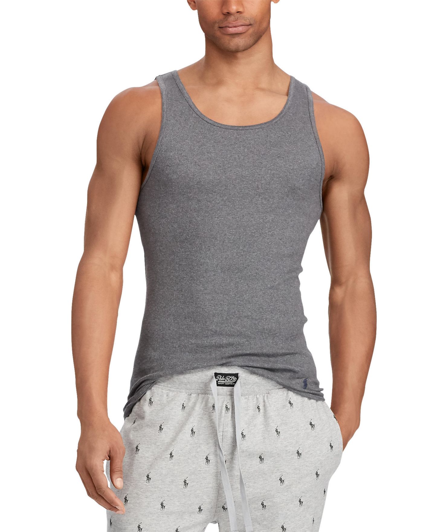 Мужские топы Polo Ralph Lauren 3-Pack Classic-Fit Tank Tops, цвет: Andover / Madison — фото 4