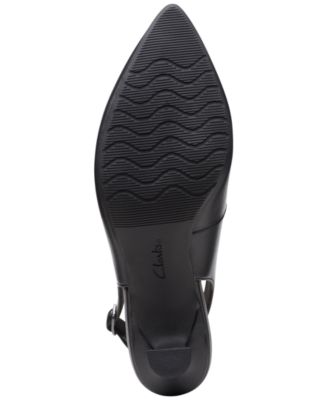 Kataleyna Pointed Toe Leather Slingback Pumps