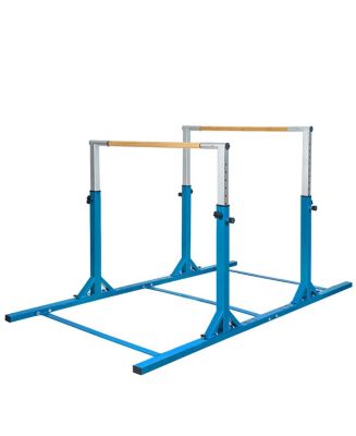 Costway Kids Gymnastics Parallel Bars Double Horizontal Bars Adjustable ...