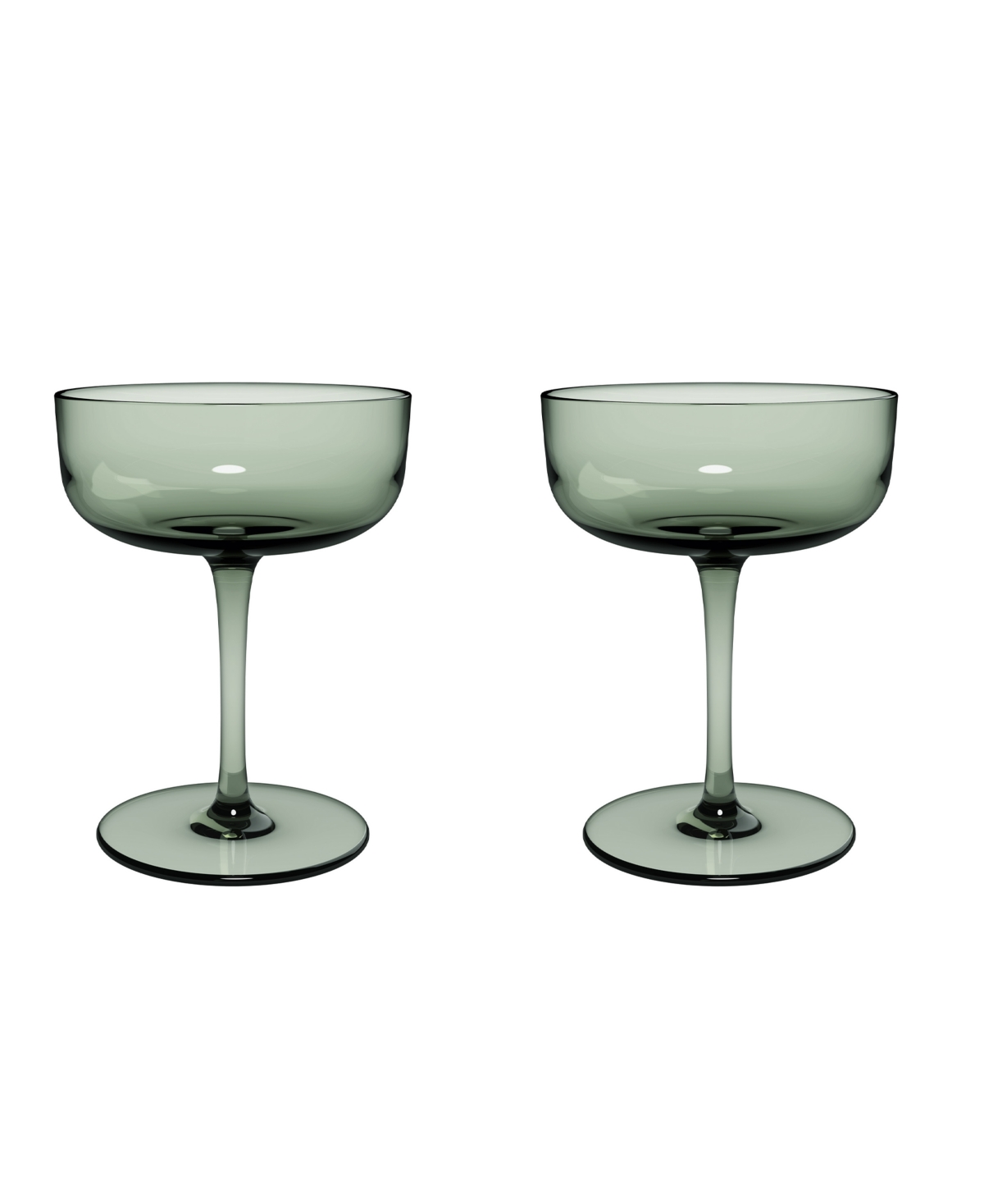 Villeroy & Boch Like Champagne Glasses, Set of 2 - Sage Green