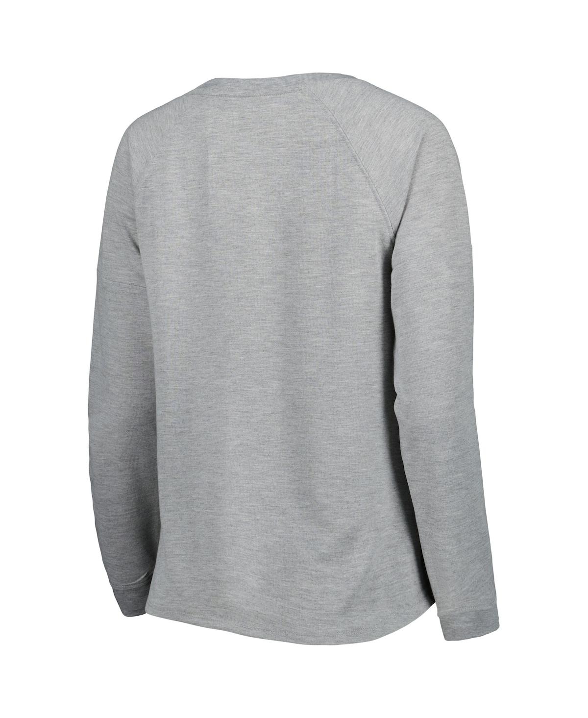 Juniors Boys and GirlsDallas Cowboys All Striped Up Raglan Long Sleeve T-shirt - Heathered Gray