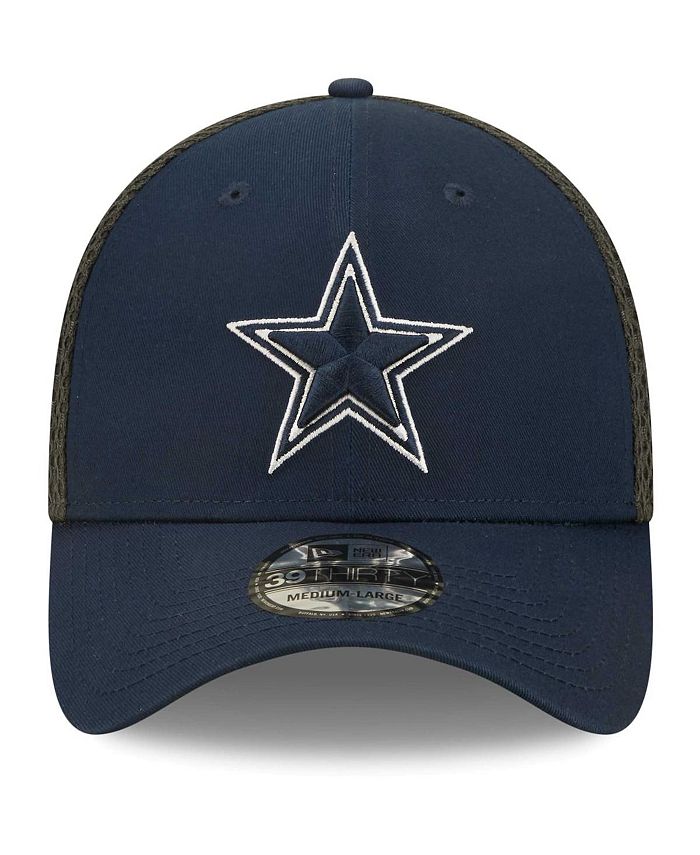 New Era Men's Navy, Graphite Dallas Cowboys Team Neo 39THIRTY Flex Hat ...