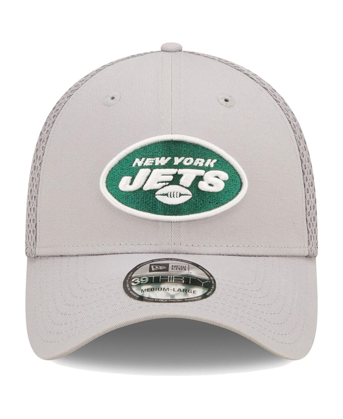 Men's New EraNew York Jets Team Neo 39Thirty Flex Hat - Gray