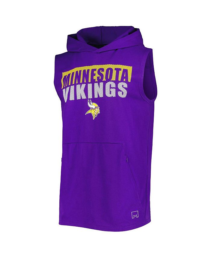 Msx By Michael Strahan Mens Purple Minnesota Vikings Relay Sleeveless Pullover Hoodie Macys 