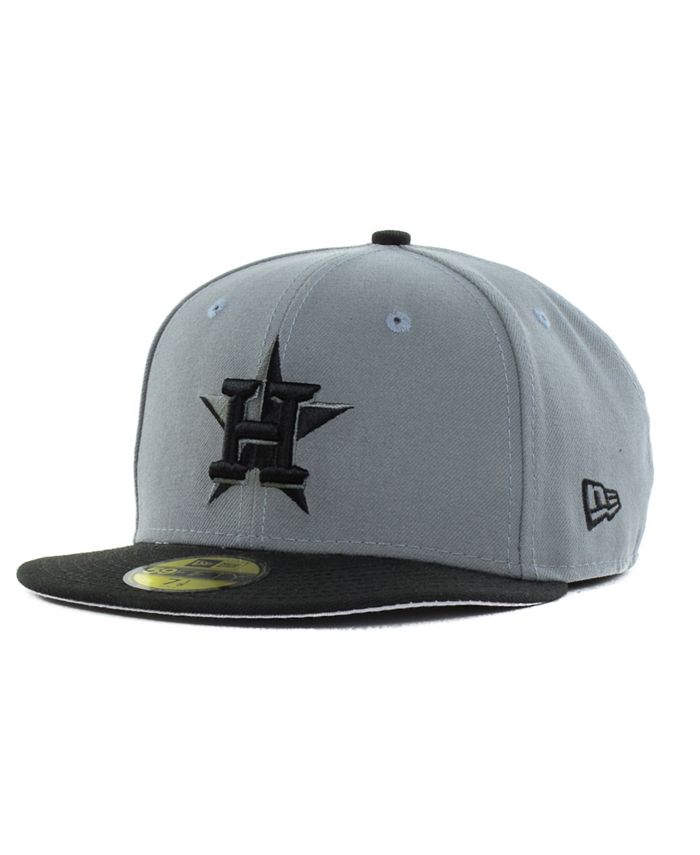 New Era Houston Astros Black & Red 59FIFTY Fitted Cap - Macy's