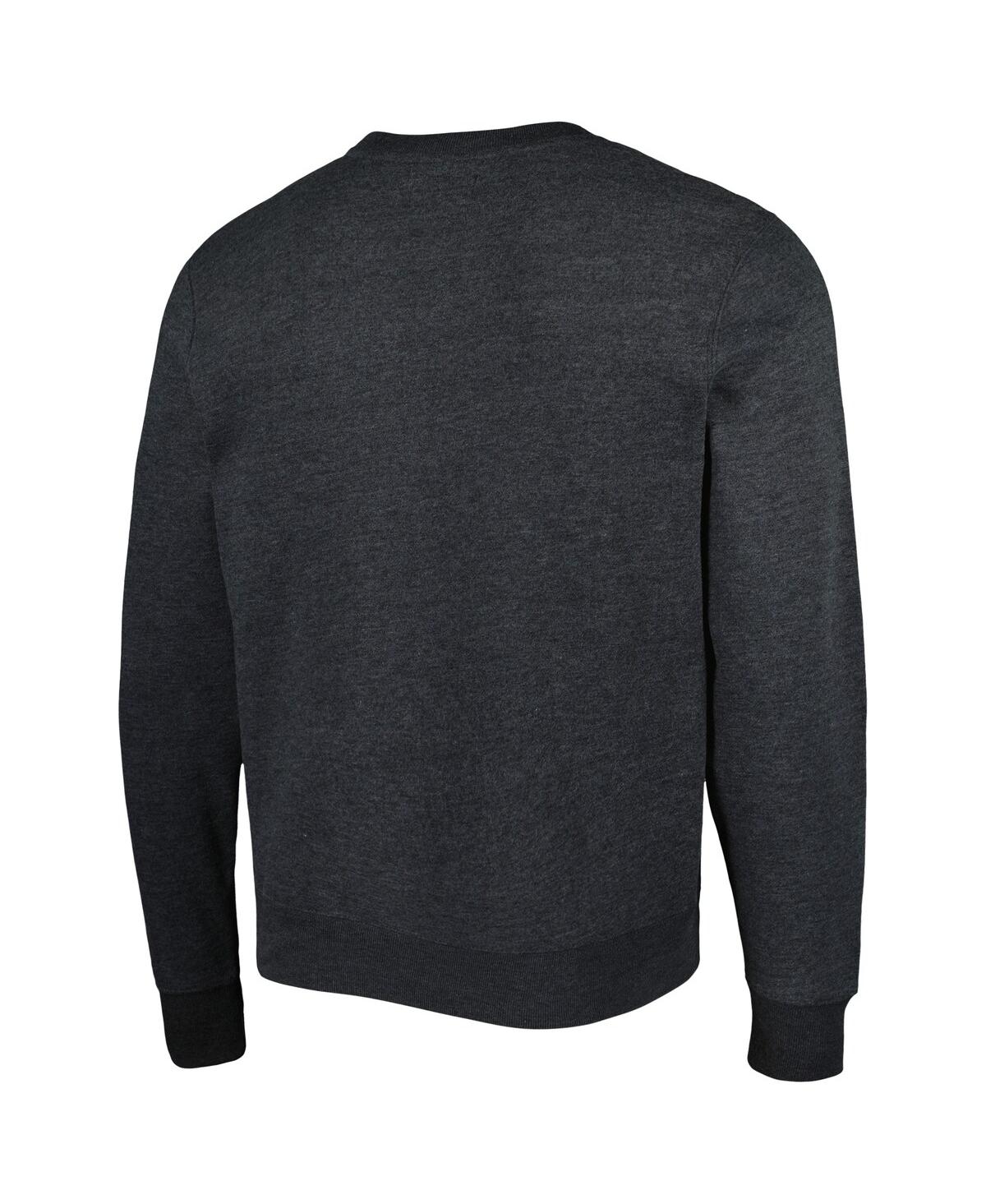 Shop 47 Brand Men's ' Heathered Black Pittsburgh Steelers Bypass Tribeca Pullover Sweatshirt