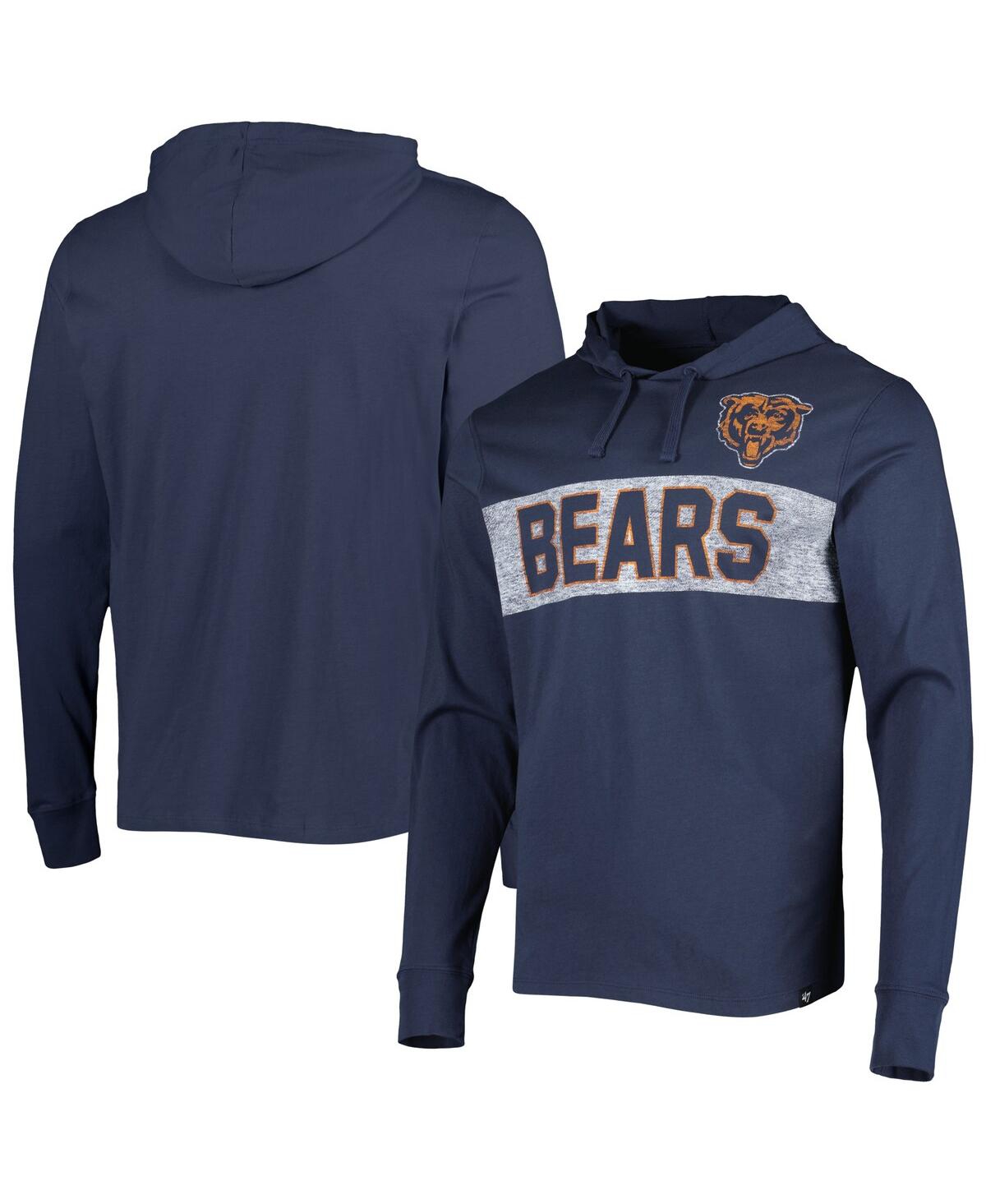 Men's '47 BrandChicago Bears Field Franklin Pullover Hoodie - Navy