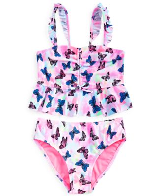Breaking Waves - Big Girls 2-Pc. Sweetheart Spark Swimsuit