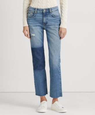 Lauren Ralph Lauren - Women's High-Rise Straight Cropped Jeans