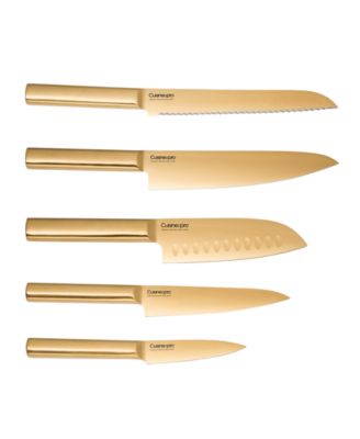 Cuisine::pro® Daisho Nara Knife Block Brass Set, 6 Piece - Macy's