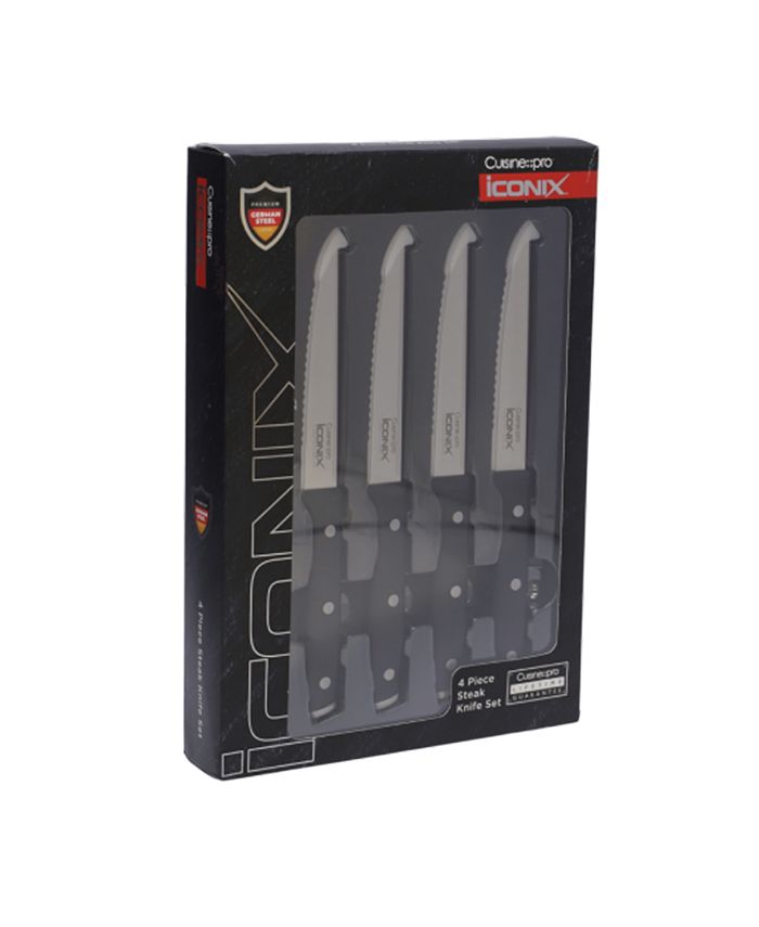 Cuisinepro® Iconix 5" Steak Knife Set, 4 Piece Macy's