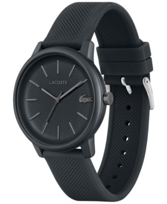Men's L 12.12 Move Dark Grey Silicone Strap Watch 42mm