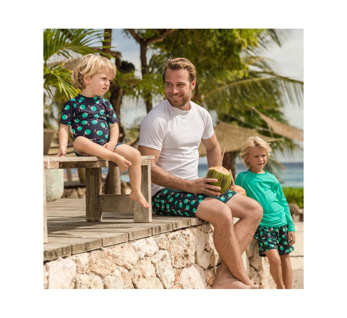 Infant Boys Coco Loco Ss Sunsuit