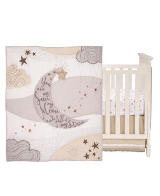 Baby Goodnight Moon 3-Piece Celestial Nursery Crib Bedding Set