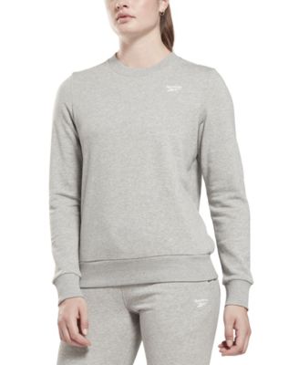 Reebok - Women's Identity Crewneck Small-Logo French Terry Sweatshirt