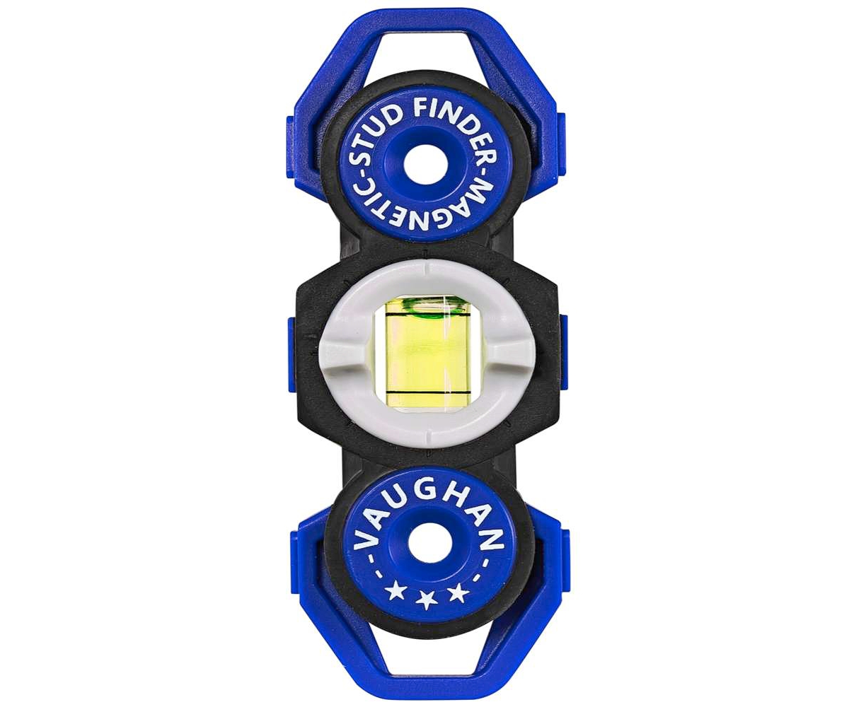 Pocket Sized Magnetic Stud Finder and Level Blue - Blue