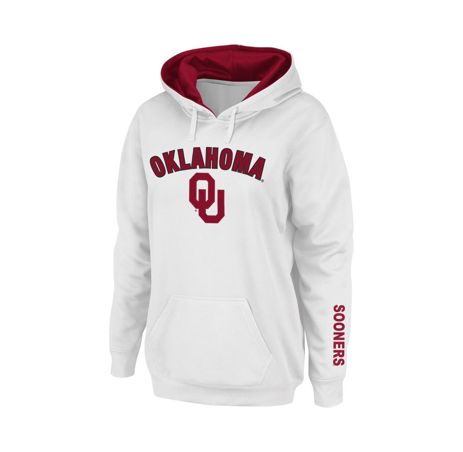 Women's Oklahoma Sooners Arch and Logo 1 Pullover Hoodie