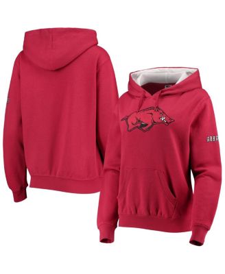 Women's Cardinal Arkansas Razorbacks Big Logo Pullover Hoodie