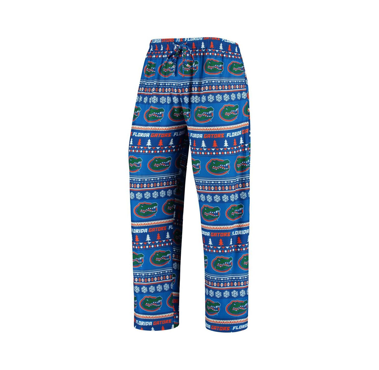 Men's Royal Florida Gators Ugly Sweater Knit Long Sleeve Top and Pant Set